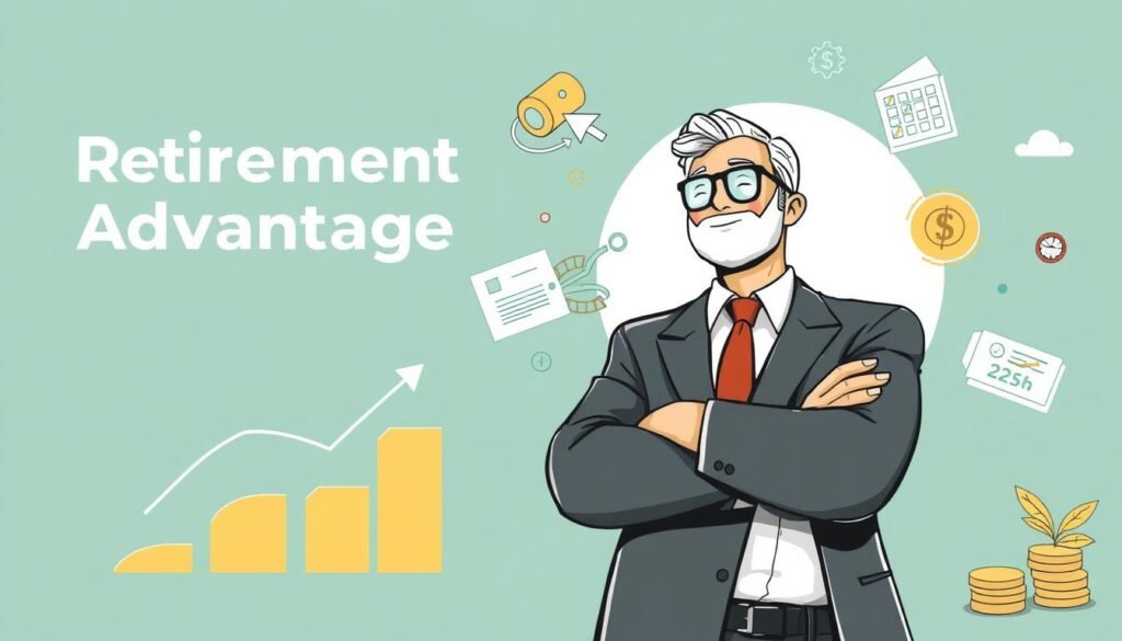 Image of a business owner confidently planning retirement with The Retirement Advantage
