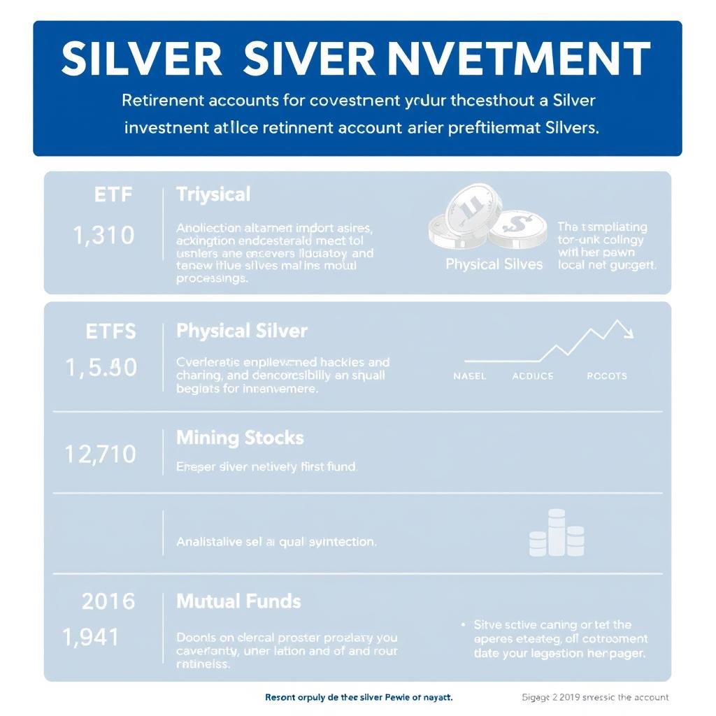 Chart showing different silver investment options for retirement accounts