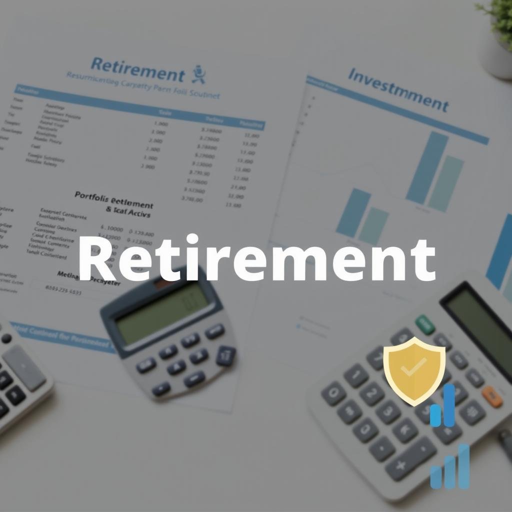 Financial security pillar of holistic retirement planning showing investment portfolio