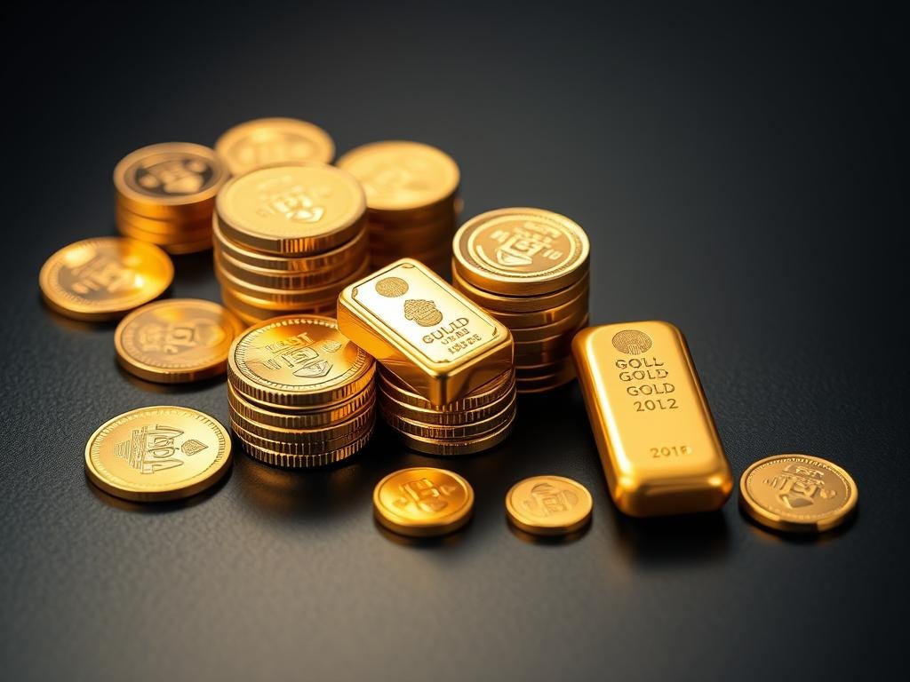 Gold coins and bars as safe haven assets for IRA retirement diversification