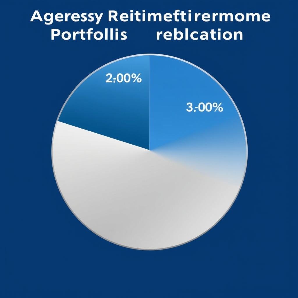 Pie chart showing aggressive silver allocation of 20-30% in retirement portfolio