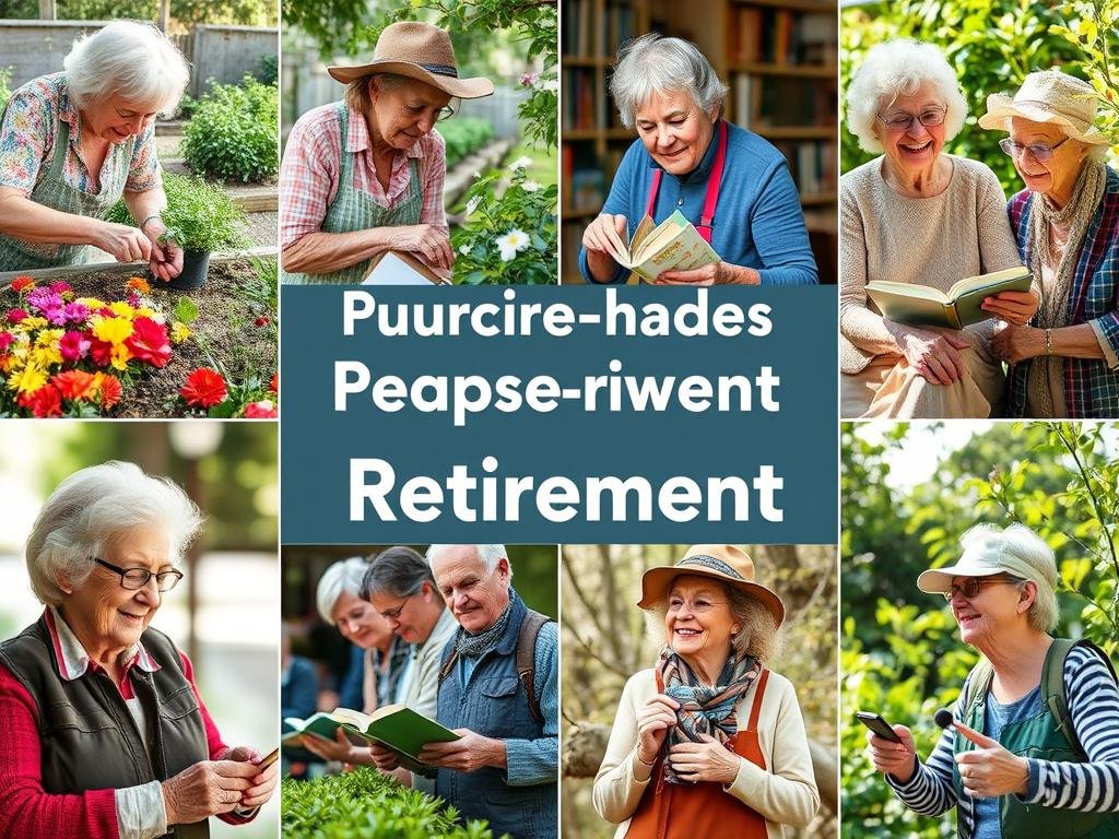 Purpose-driven retirement activities showing volunteering and hobbies