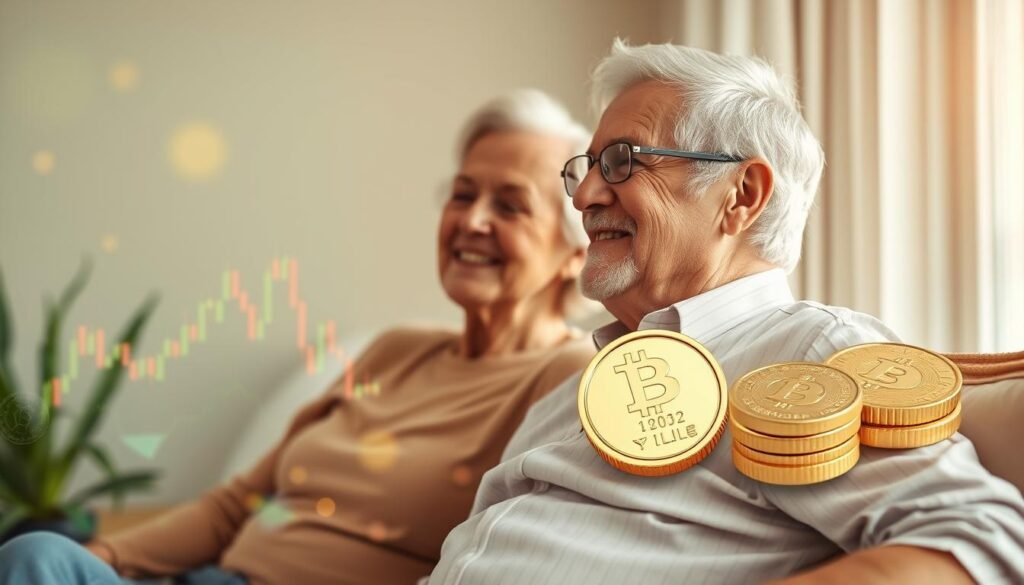 Secure retirement concept showing balanced approach to Gold IRA and 401k investments