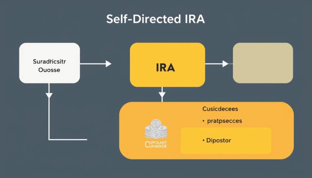 Self-directed IRA structure showing silver storage in depository