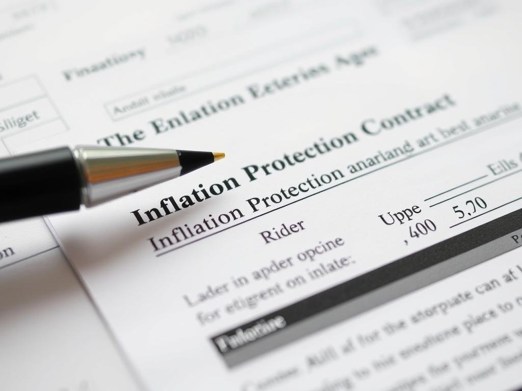 Inflation-protected annuity contract showing how it can protect retirement from inflation