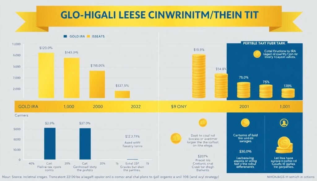 Chart comparing tax outcomes of different Gold IRA legacy planning strategies