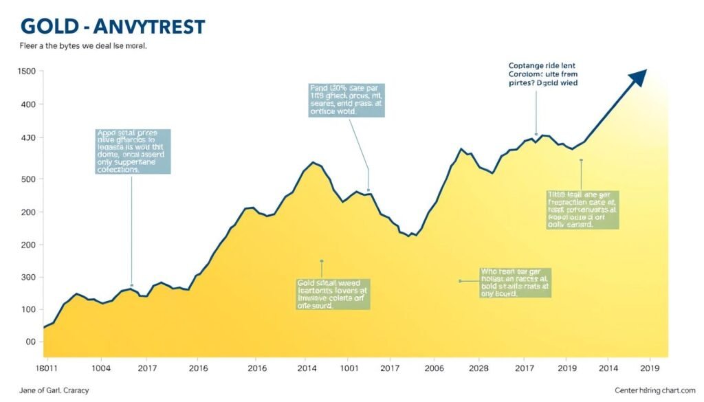 Chart showing gold price trends relevant to Gold IRA Exit Strategy planning