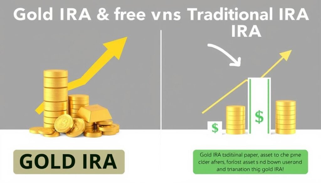 Comparison of Gold IRA and Traditional IRA performance during inflation