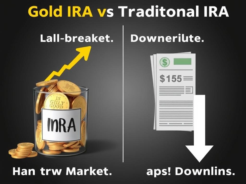 Comparison of Gold IRA vs Traditional IRA performance during market downturn