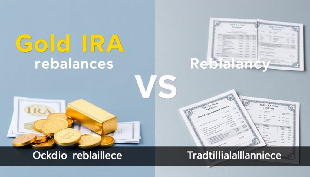 Comparison of Gold IRA vs traditional portfolio rebalancing approaches