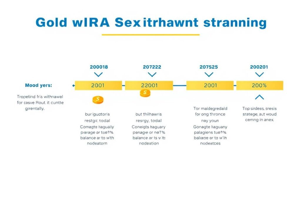 Diagram showing partial withdrawal strategy for a Gold IRA Exit Strategy