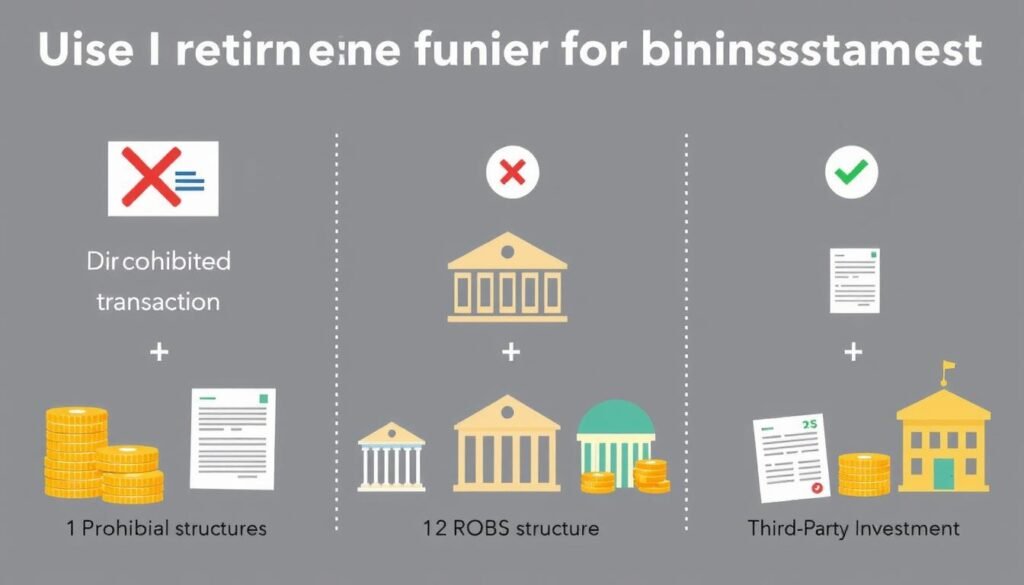 Different scenarios of using gold IRA to fund small business real estate investments