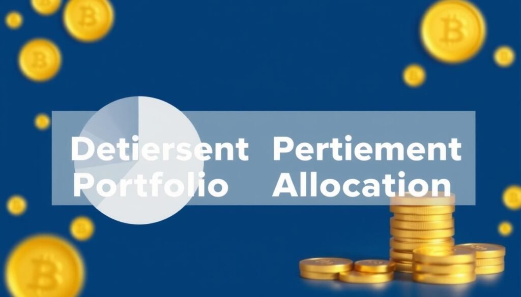 Diversified retirement portfolio with allocation to different precious metals investments