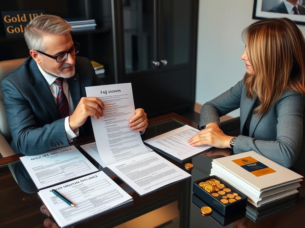 Financial advisor answering questions about Gold IRA inheritance