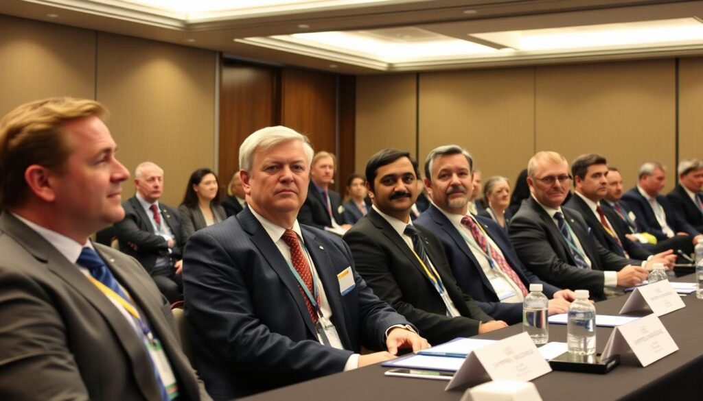 Financial experts discussing overseas gold IRA strategies, highlighting tax advantages disadvantages holding gold ira overseas