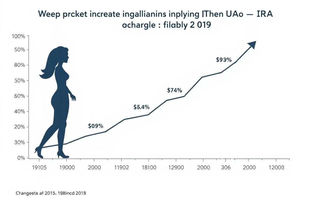 Graph showing increasing trend of women investing in gold IRAs