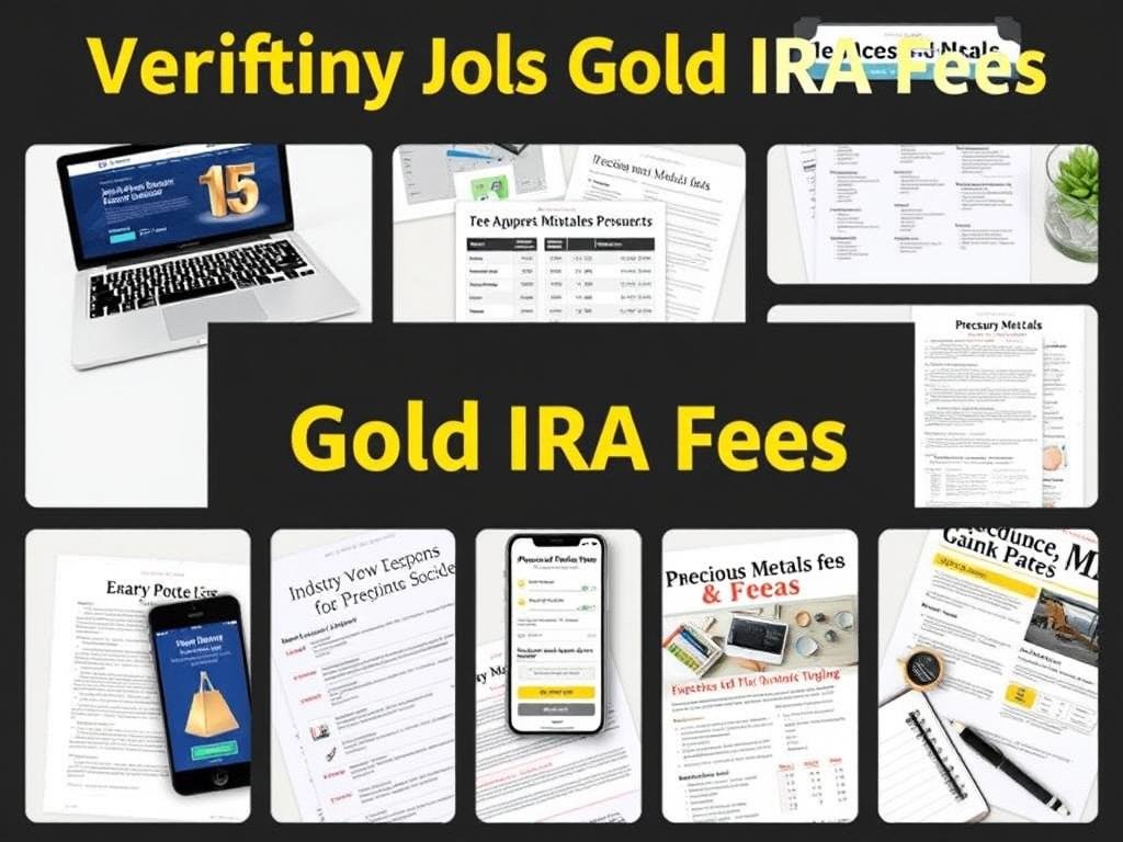 Multiple resources for verifying Gold IRA fees including websites, documents, and comparison tools