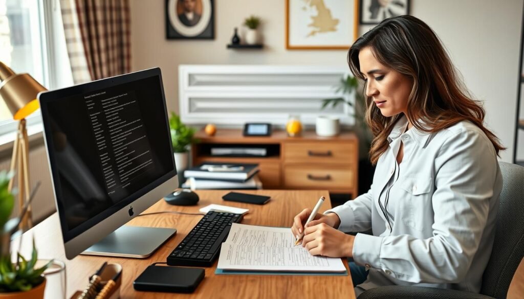 Person comparing multiple Gold IRA custodian options on computer and documents