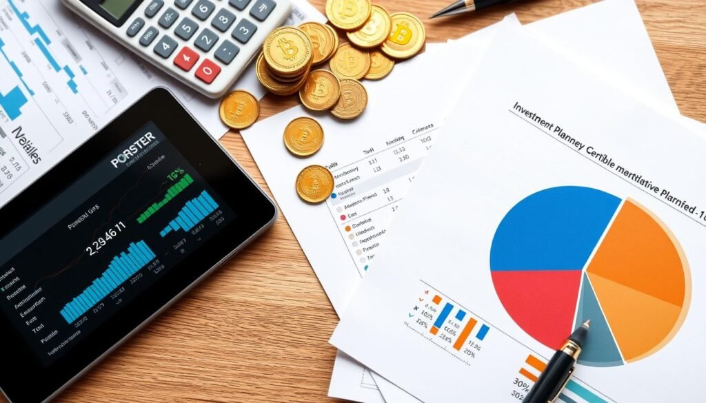 Practical investment planning for gold ira vs crypto diversification showing portfolio allocation