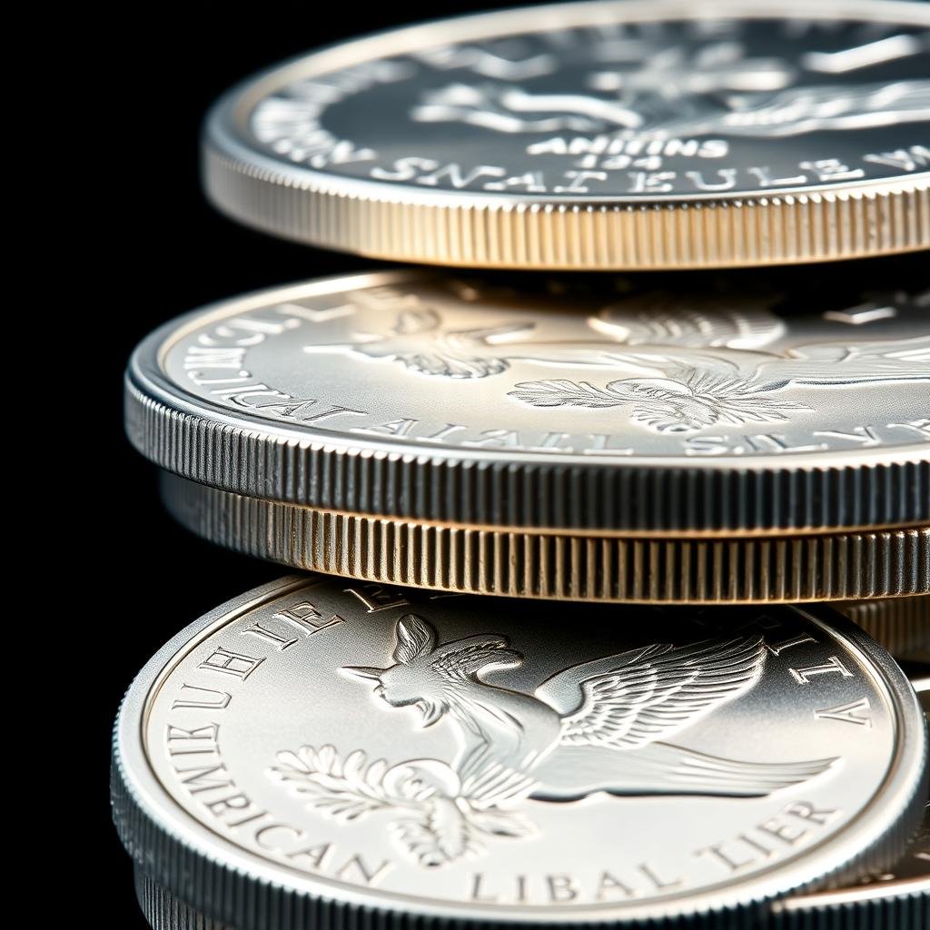 Silver American Eagle coins commonly used in Silver IRAs