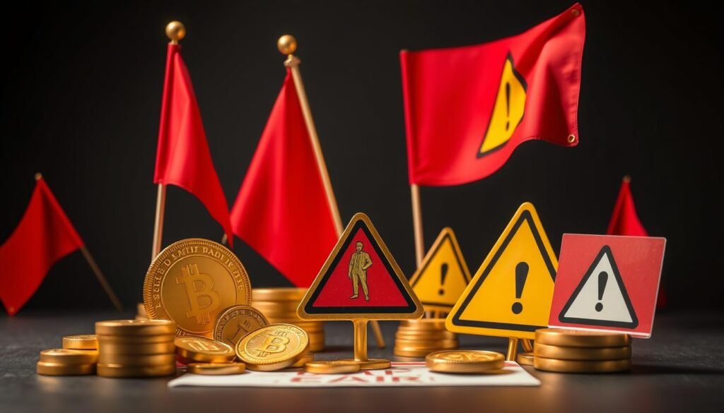 Warning signs of gold investment scams with red flags